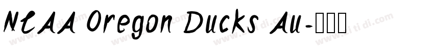 NCAA Oregon Ducks Au字体转换